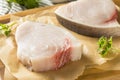 Raw Organic Swordfish Steak Filets Royalty Free Stock Photo