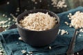 Raw Organic White Koji Rice Royalty Free Stock Photo