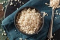 Raw Organic White Koji Rice Royalty Free Stock Photo