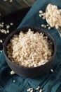 Raw Organic White Koji Rice Royalty Free Stock Photo