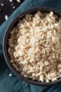 Raw Organic White Koji Rice Royalty Free Stock Photo