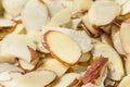 Raw Organic White Sliced Almonds Royalty Free Stock Photo