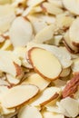 Raw Organic White Sliced Almonds Royalty Free Stock Photo