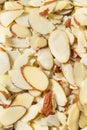 Raw Organic White Sliced Almonds Royalty Free Stock Photo