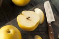 Raw Organic Yellow Asian Apple Pears Royalty Free Stock Photo