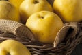 Raw Organic Yellow Asian Apple Pears Royalty Free Stock Photo