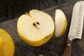 Raw Organic Yellow Asian Apple Pears Royalty Free Stock Photo