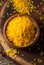 Raw Organic Yellow Saffron Rice