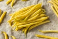 Raw Organic Yellow String Beans Royalty Free Stock Photo