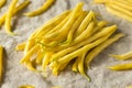 Raw Organic Yellow String Beans Royalty Free Stock Photo