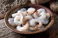 Raw Pacific White Shrimp Royalty Free Stock Photo