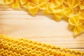 Raw pasta Royalty Free Stock Photo
