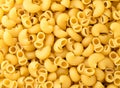 Raw pasta closeup, background. The view of top. Royalty Free Stock Photo
