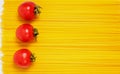 Raw pasta, fresh vegetables, tomatoes and mushrooms on a white background Royalty Free Stock Photo