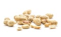 Raw peanut isolated on white