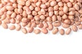 Raw peanut kernel on white Royalty Free Stock Photo