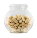 Raw peanuts in small tare Royalty Free Stock Photo