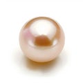 Raw Pearl Isolated on White Background. Generative ai Royalty Free Stock Photo