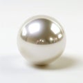 Raw Pearl Isolated on White Background. Generative ai Royalty Free Stock Photo