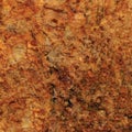 Raw pegmatite feldspar igneous rock terracotta pattern, rusty orange red golden amber yellow horizontal background, coarse light
