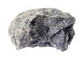 raw Peridotite rock with Phlogopite mica on white Royalty Free Stock Photo