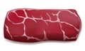 raw piece of meat cut into steaks vector illustration Royalty Free Stock Photo