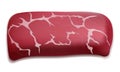 raw piece of meat cut into steaks vector illustration Royalty Free Stock Photo