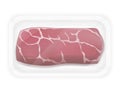 raw piece of meat cut into steaks vector illustration Royalty Free Stock Photo