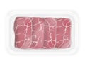 raw piece of meat cut into steaks vector illustration Royalty Free Stock Photo