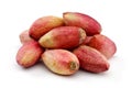 Raw pink pistachio nuts isolated on white Royalty Free Stock Photo