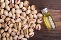 Raw pistachio nuts with oil Royalty Free Stock Photo