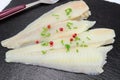 Raw plaice fillet Royalty Free Stock Photo