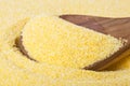 Raw Polenta Close Up Royalty Free Stock Photo