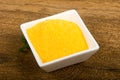 Raw polenta Royalty Free Stock Photo