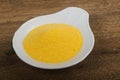 Raw polenta Royalty Free Stock Photo