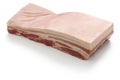 Raw pork belly with rind Royalty Free Stock Photo