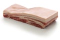 Raw pork belly with rind Royalty Free Stock Photo