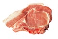 Raw pork chop Royalty Free Stock Photo