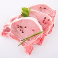 Raw pork chop Royalty Free Stock Photo