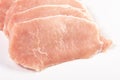 Raw Pork Chop Isolated Above White Background Royalty Free Stock Photo