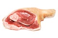 Raw pork (leg) Royalty Free Stock Photo