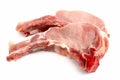 Raw pork loin chops Royalty Free Stock Photo