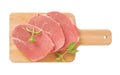 Raw pork loin chops Royalty Free Stock Photo