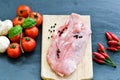 Raw pork meat Royalty Free Stock Photo