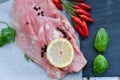 Raw pork meat Royalty Free Stock Photo