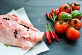 Raw pork meat Royalty Free Stock Photo