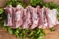 Raw pork ribs Royalty Free Stock Photo