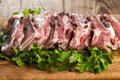 Raw pork ribs Royalty Free Stock Photo