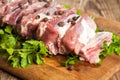 Raw pork ribs Royalty Free Stock Photo
