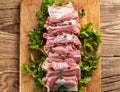 Raw pork ribs Royalty Free Stock Photo